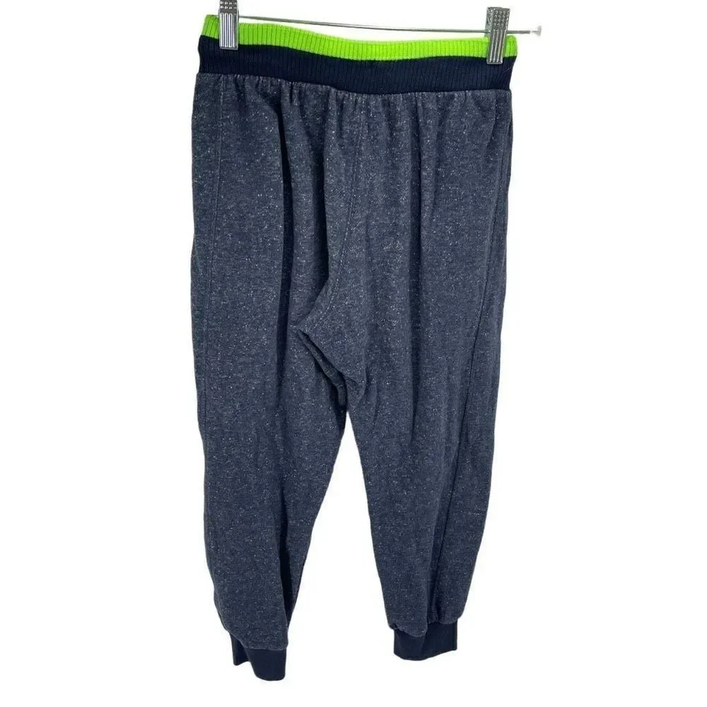 Puma Boys Jogger Sweatpants Pull On Active Pocket Blue Green Size Medium 10/12